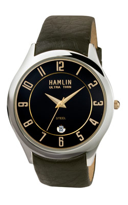 Men's Leather Calendar Black Dial (HAMM0905:016)